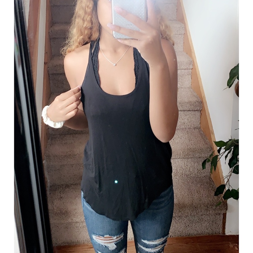 black tank top